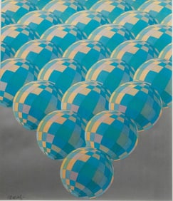 Victor Vaserely, Untitled Abstract Figures, Lithograph