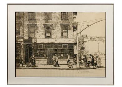 Michael Kirk, Ninth Avenue Series #5 Etching