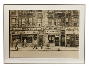 Michael Kirk Ninth Street Series #3 Etching