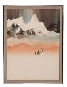 Michael Atkinson - Texas 1946, Watercolor on Paper
