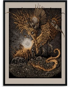 Andrew Ghrist, The Celestial Hippocampus, Screen Print