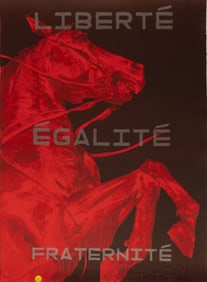 Faith XLVII Libert?© ?©galit?© fraternit?©, 5 Layer Stone Lithograph Print