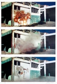 Vhils, Convulsion, Print - Seven Color Lithograph on paper