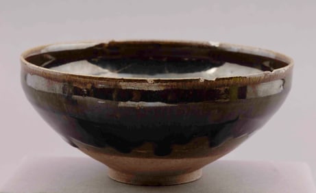 Chinese Temmoku Glazed Bowl, Song Dynasty