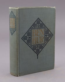 Antique Hardcover Wallace Memorial Edition of Ben-Hur by Lew Wallace, 1880.