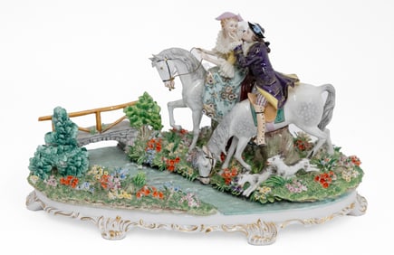 Antique German Porcelain Figural Group