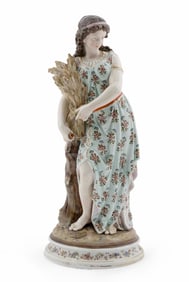 Late 19th Century German Porcelain Female Figure