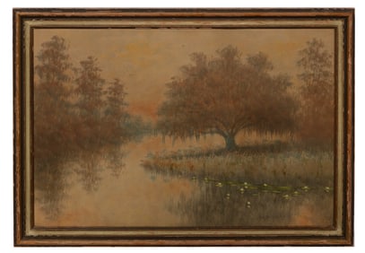 Alexander Drysdale, American 1870-1924, Oil Louisiana Landscape