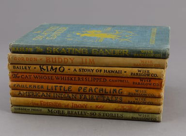 Set of Eight Antique Children Novels