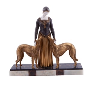 Demetre H. Chiparus Bronze Sculpture - Friends Forever