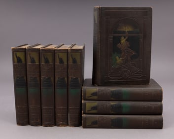 Collection of Beautifully Etched Hardcover Library of American History by Edward S. Ellis, 1918