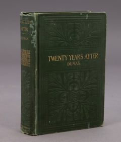 Green Etched Hardcover Copy of Twenty Years After by Alexandre Dumas