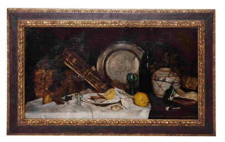 Angelo Trentin, Untitled Still Life, Oil on Canvas