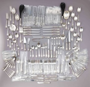 156 Piece King Richard Towle Sterling Silveware Set