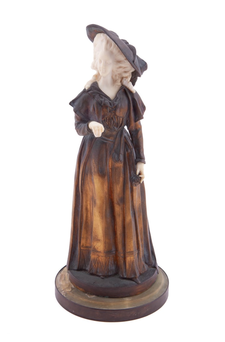 Jacque Boero, Marie Antoinette En Pied Bronze Sculpture (1 of 13)