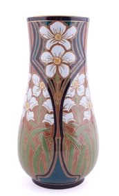 Handpainted English Art Nouveau Vase