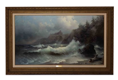 Eugene Garin, Castles in the Sky, Oil on Canvas