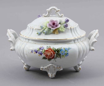 Vintage PMP Plauen Terrine Porcelain Serving Dish