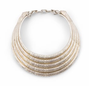 Original Hand Made Hmong Miao Sterling Silver Chocker