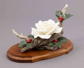 Bohem Bone Porcelain Flower, Christmas Rose