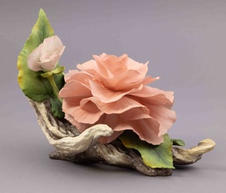 Boehm Bone Porcelain Flower, Roy Hartley Bergonia