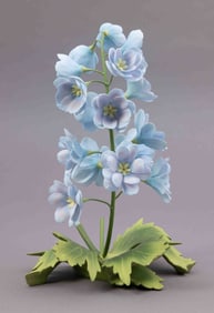 Boehm Bone Porcelain Flower, Delphinium