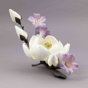 Boehm Bone Porcelain Flower, Magnolia