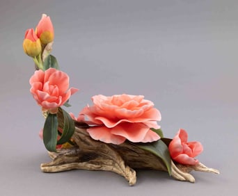 Boehm Bone Porcelain, Chrysanthemum Patel Camelias