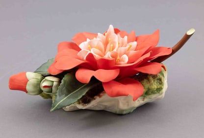 Boehm Bone Porcelain, Cherries Jubilee Camellia