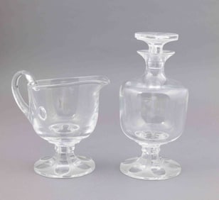 Lalique Valency Decanter and Pitcher