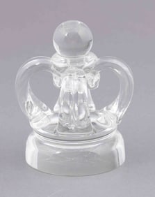 Steuben Crystal Crown Paperweight