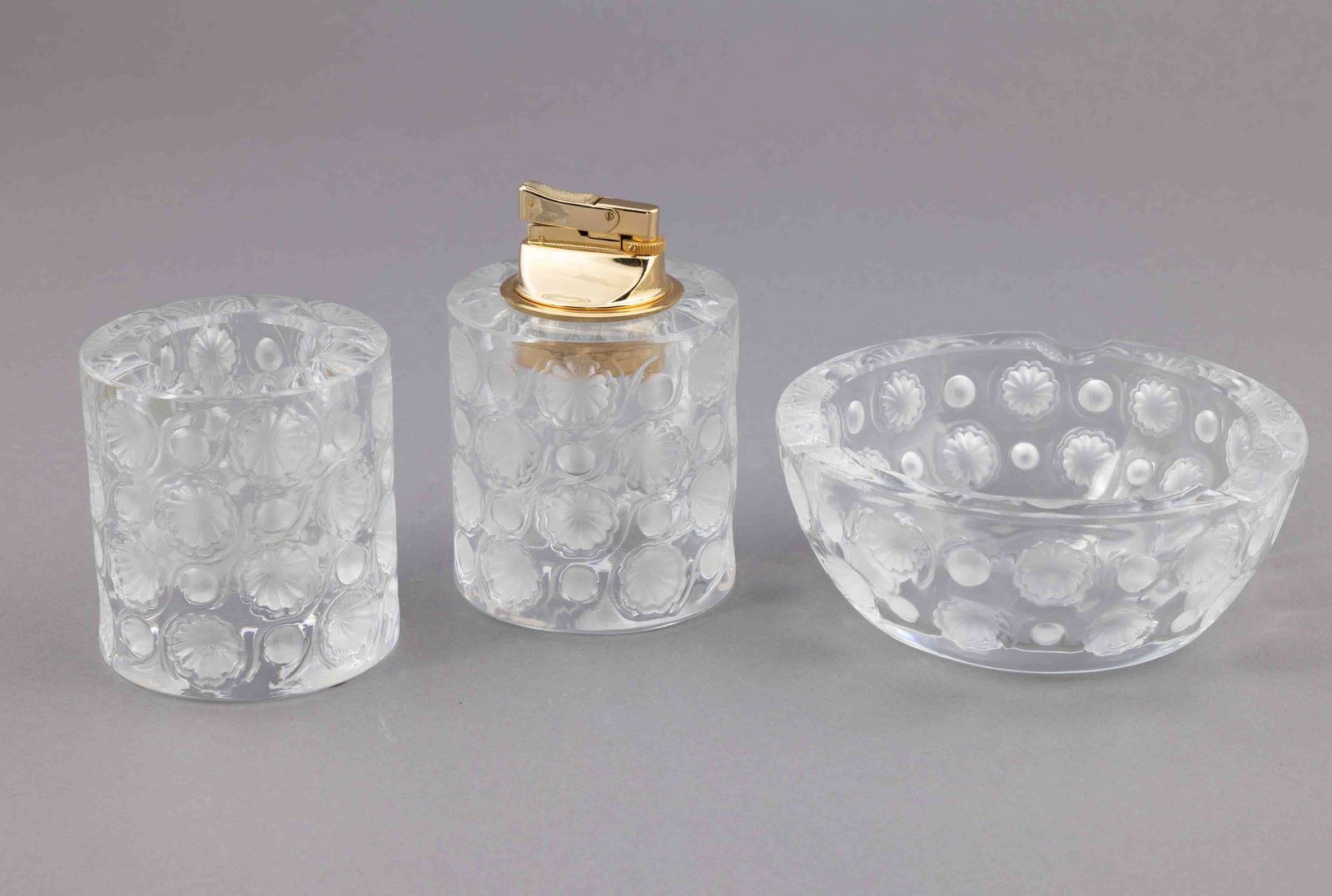 Three Piece Lalique Tokyo Set (1 of 8)