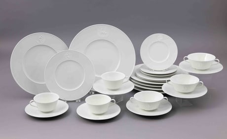 KPM Arkadia Porcelain Dinner Service for Three