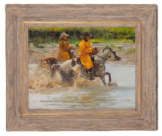 Tom Dorr, River Run, Oil on Board