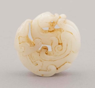 Chinese Carved Jade and Hardstone Paperweight
