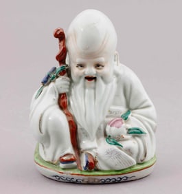 Chinese Porcelain Republic Period Buddha Statue