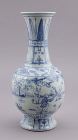 Chinese Porcelain Blue and White Yen Yen vase