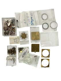 Collection of ETA Parts, Juvenia Parts, Dials and More