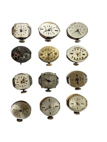 Collection of Ladies Vintage Dials and Movements
