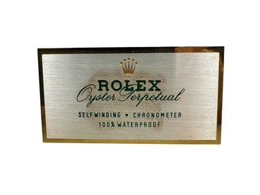 Vintage Rolex Oyster Perpetual Showcase Sign