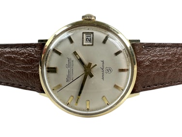 Mens Vintage Lucien Piccard Seashark Watch in 14kt Gold