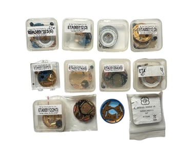 Various Collection of Watch Movements, New and Used