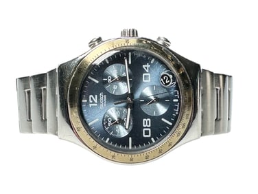 Vintage Stainless Steel Swatch Iriny Quartz Watch