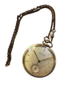 Bulova Pocketwatch 10kt RGP
