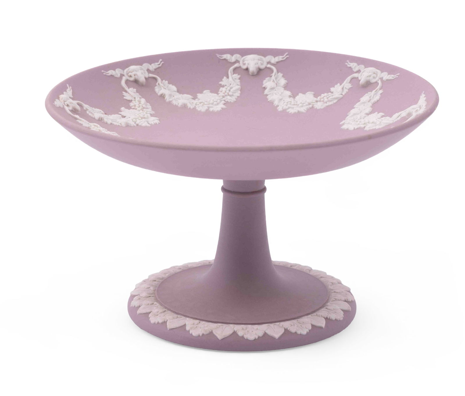 Wedgwood Lilac Jasperware Pedestal Compote