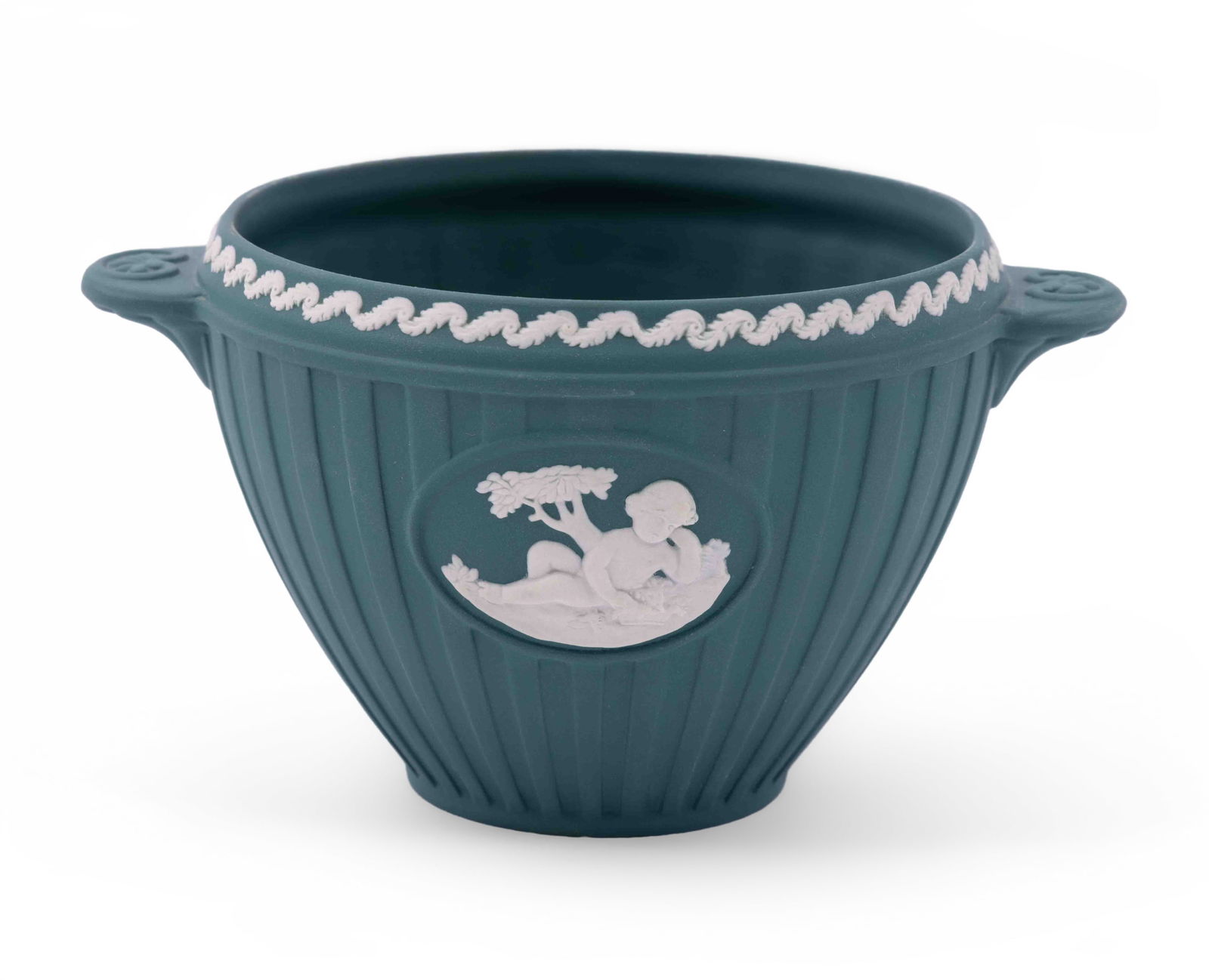 Wedgwood Jasperware Bacchus Bowl and Christening Shell Caddy Spoon (1 of 6)