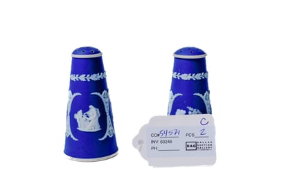 Wedgwood Jasperware Salt and Pepper Shakers in Royal Blue