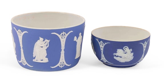 Pair of Wedgwood Jasperware Bowls in Blue