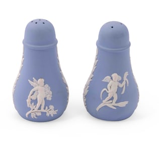 Wedgwood Jasperware Light Blue Salt and Pepper Shakers