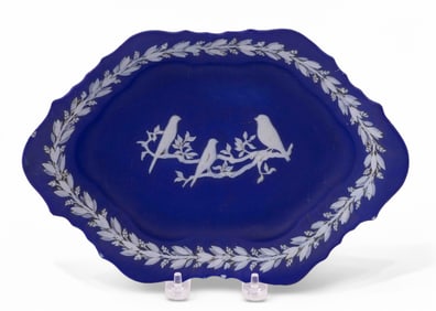 Wedgwood Jasperware Caperns Birds Roll Tray